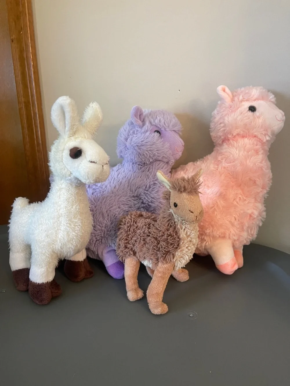 Llama Plush Stuffed Animal Toy Lot - Set of 4 - Llama Decor